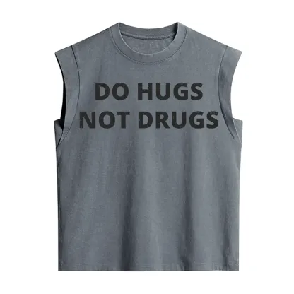 Purplehecate Do Hugs Not Drugs Vintage Washed Tank