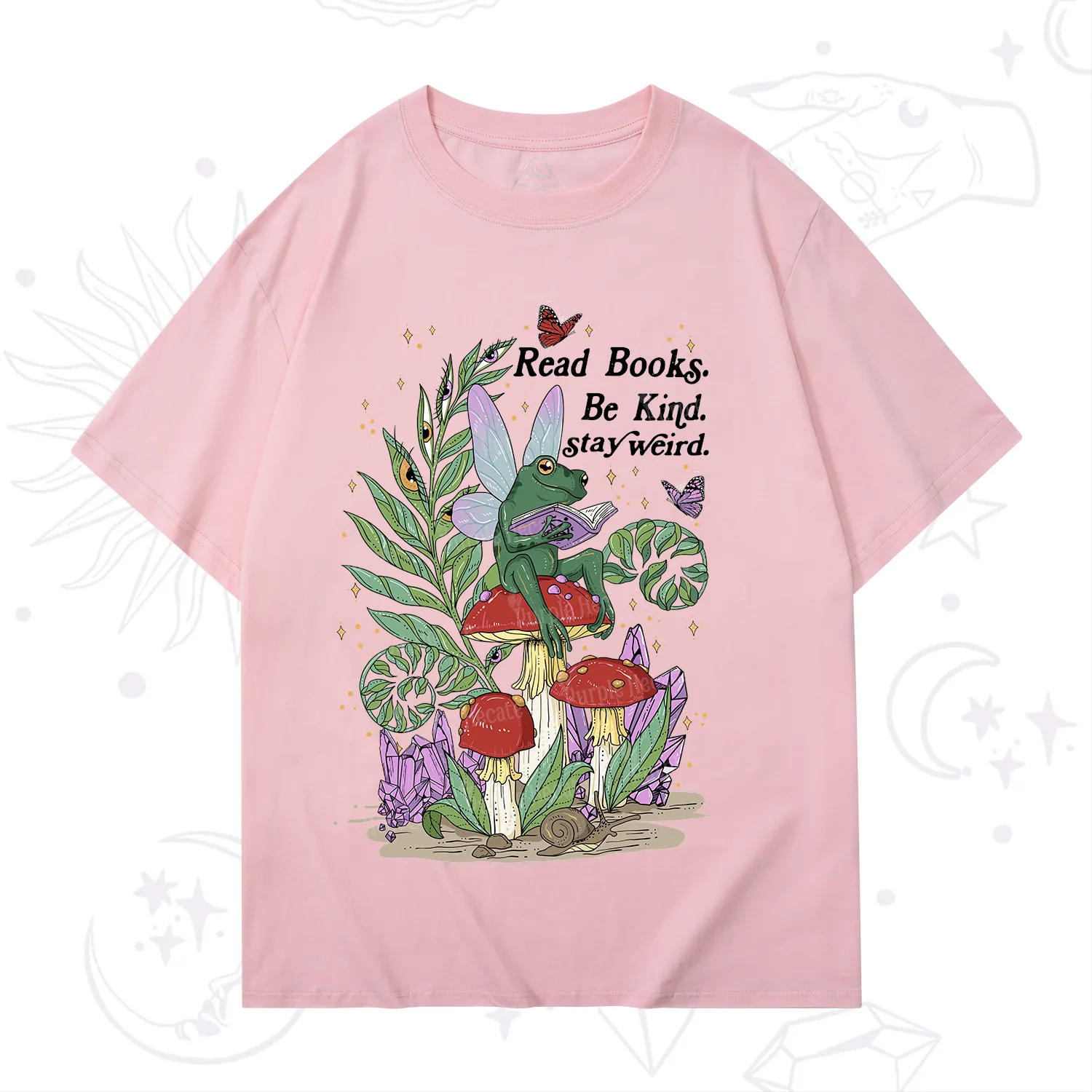 Purplehecate Read Books Be Kind Stay Weird T-Shirt