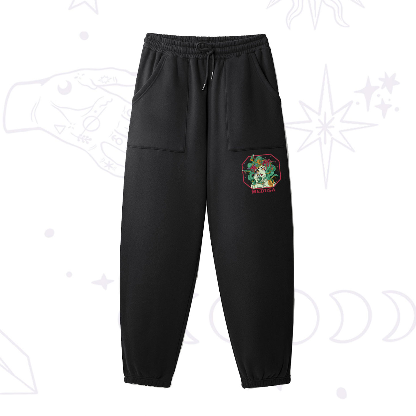Purplehecate The Greek Goddess Medusa Fleece Sweatpants