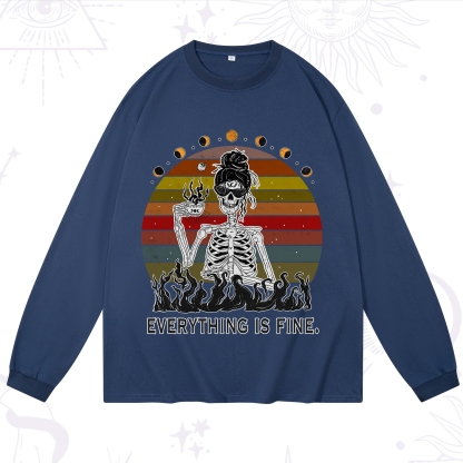 Purplehecate Eat Sleep Tarot Repeat Long Sleeve T-Shirt