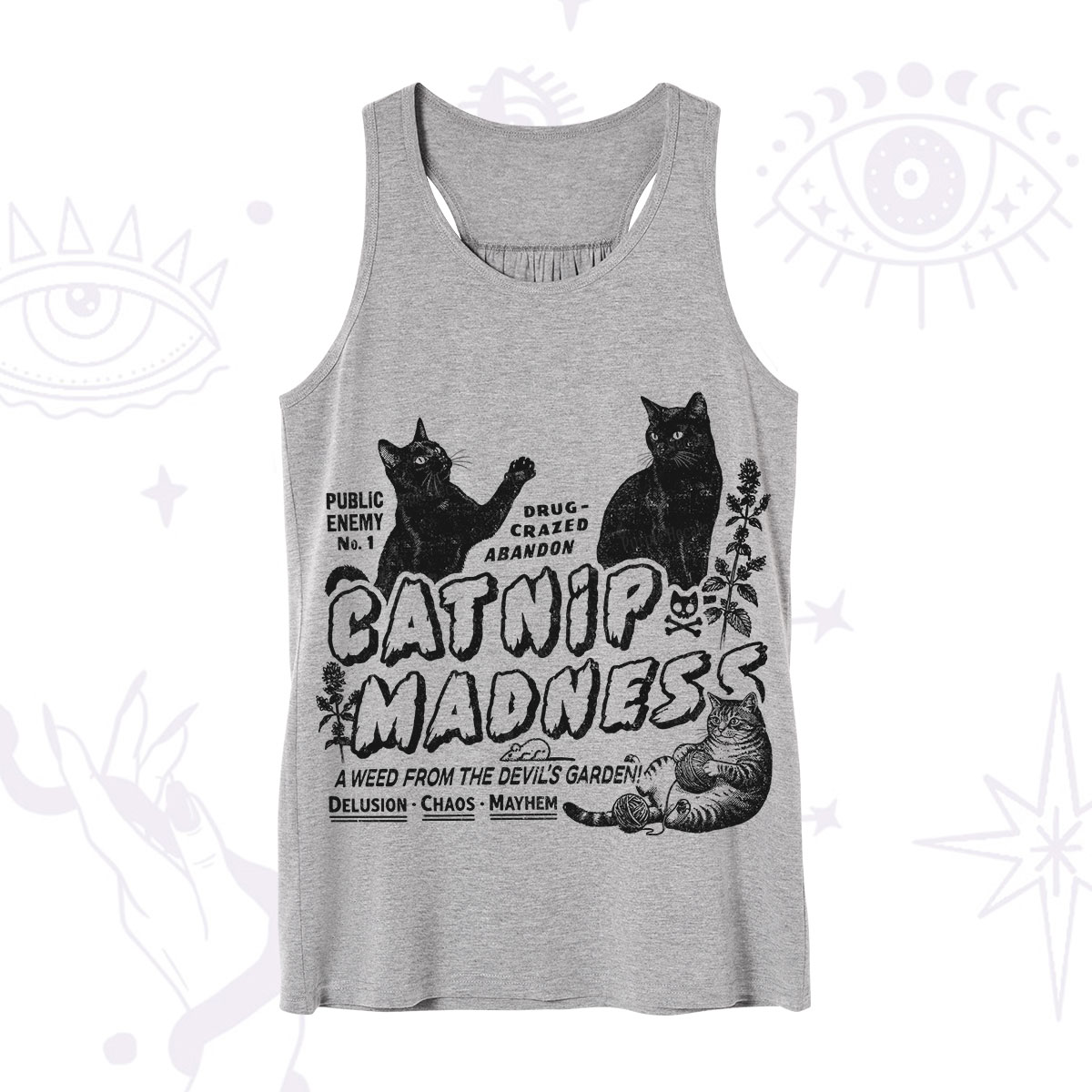 Purplehecate Catnip?Madness Cute?Cat Tank