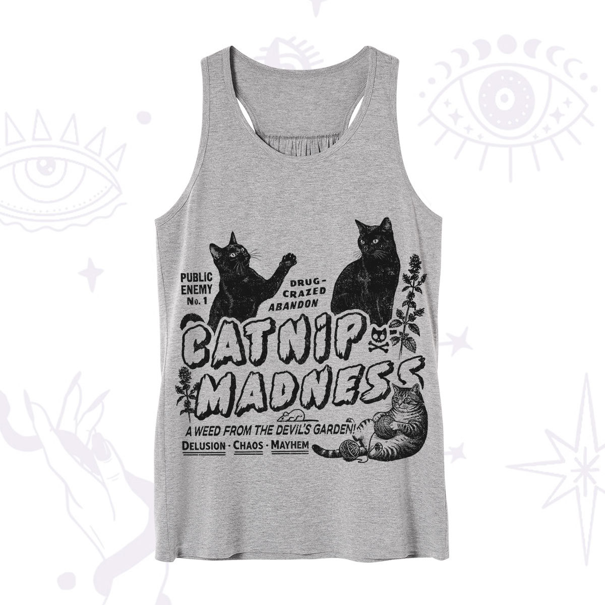 Purplehecate Catnip?Madness Cute?Cat Tank