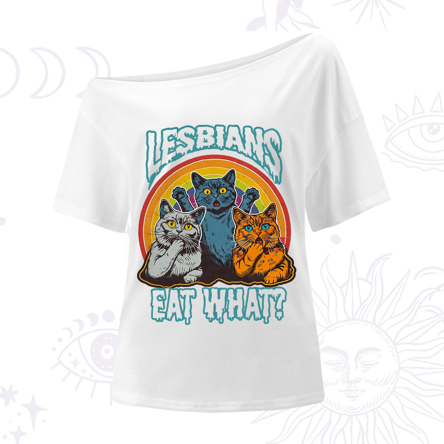 Purplehecate Lesbians eat what One Shoulder T-Shirt