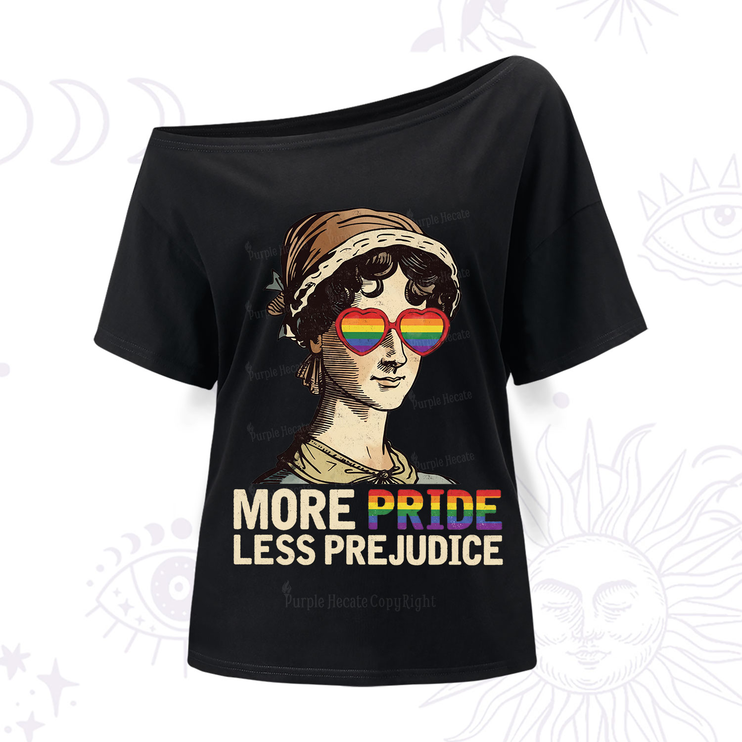 Purplehecate More Pride Less Prejudice One Shoulder T-Shirt