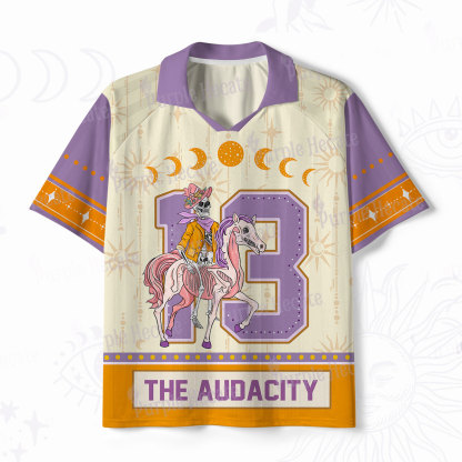 Purplehecate Unicorn The Audacity Polo Collar Unisex Jersey