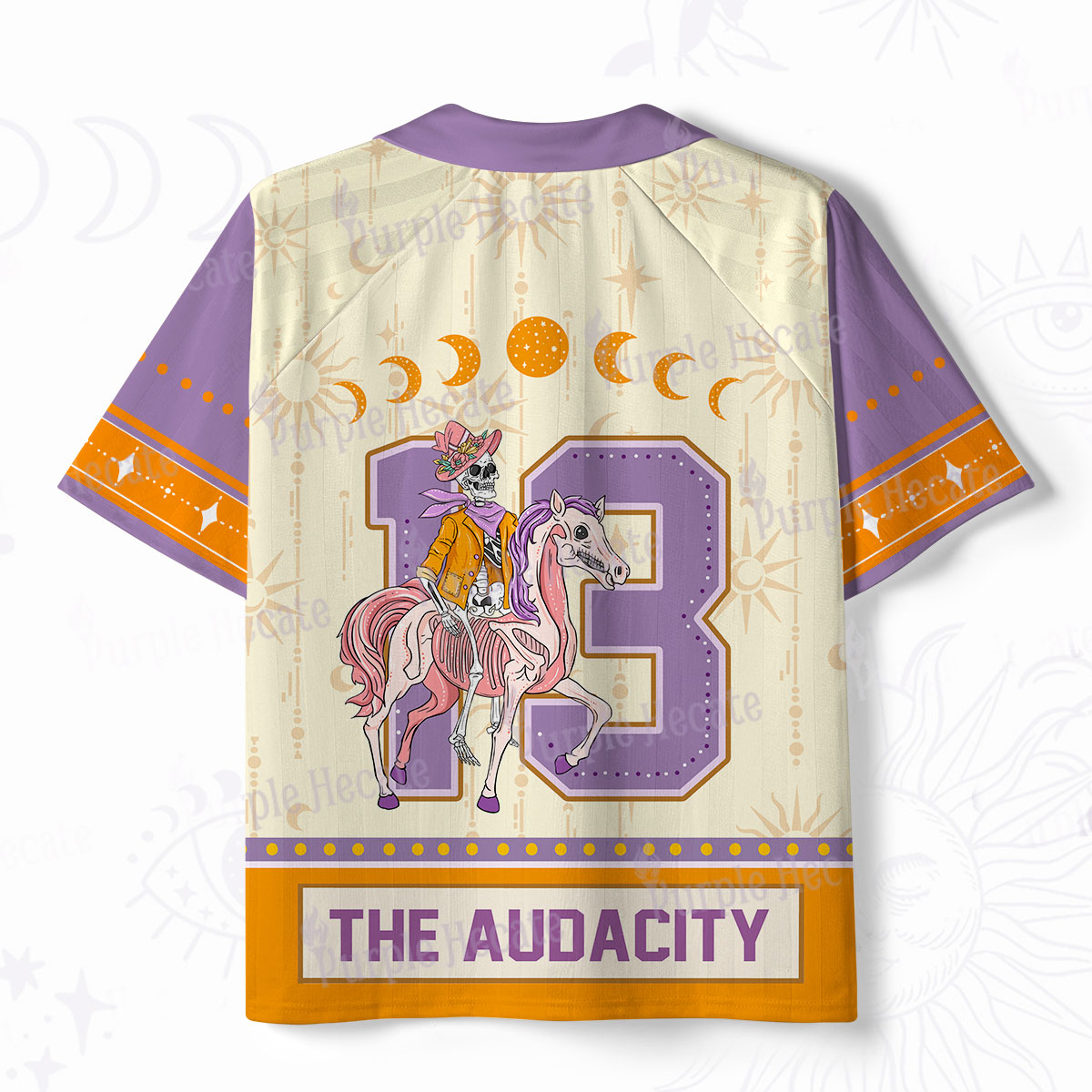 Purplehecate Unicorn The Audacity Polo Collar Unisex Jersey