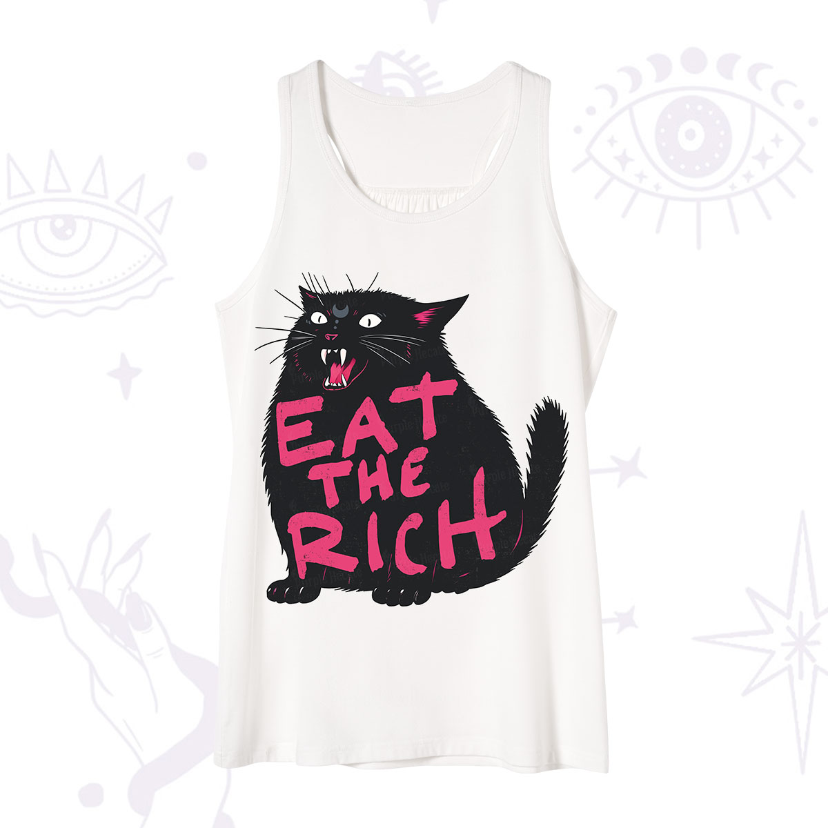 Purplehecate Eat The Rich Cat Tank