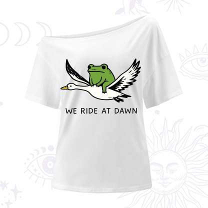 Purplehecate We Ride at Dawn One Shoulder T-Shirt