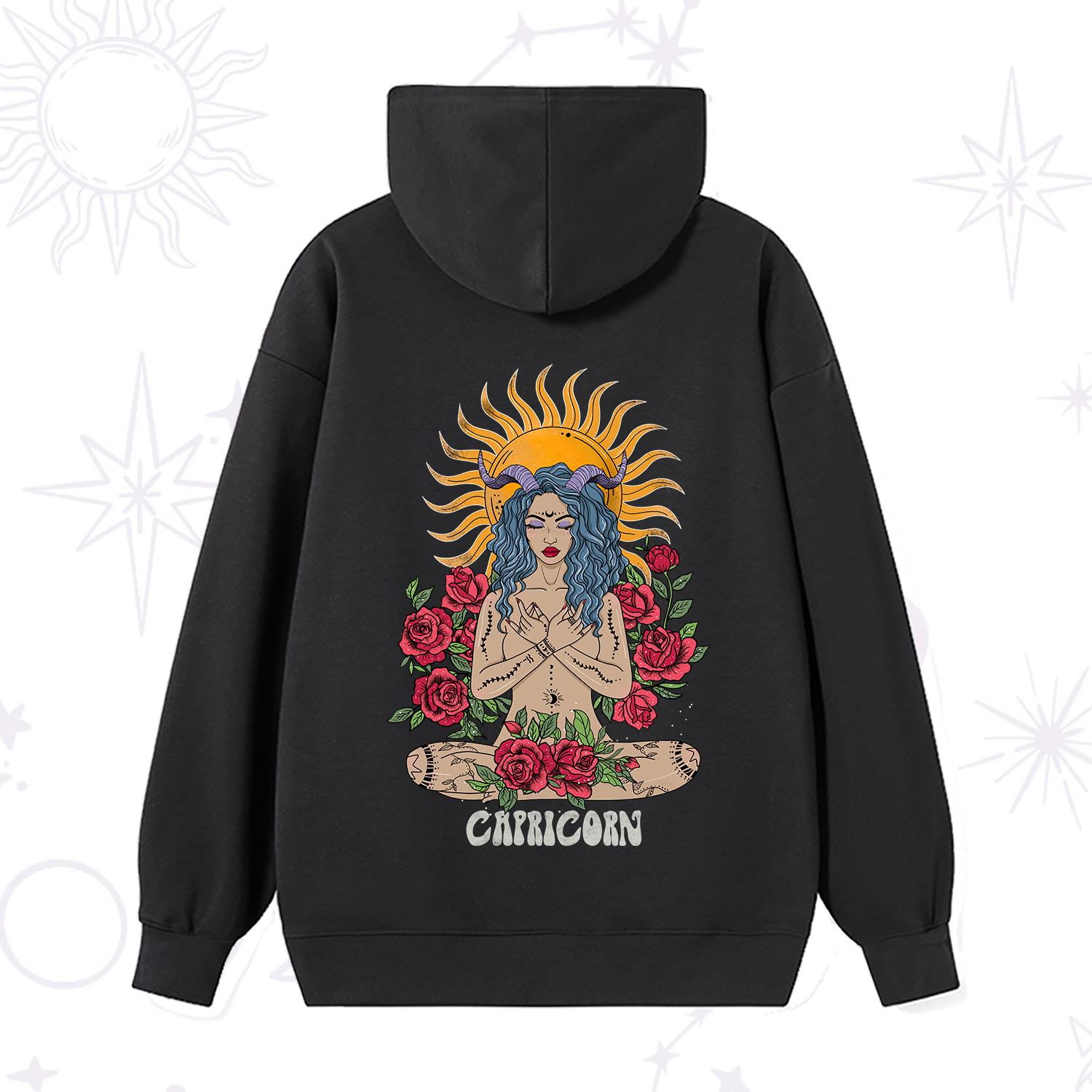 Purplehecate Sun Guardian Of Capricorn Zodiac Hoodie