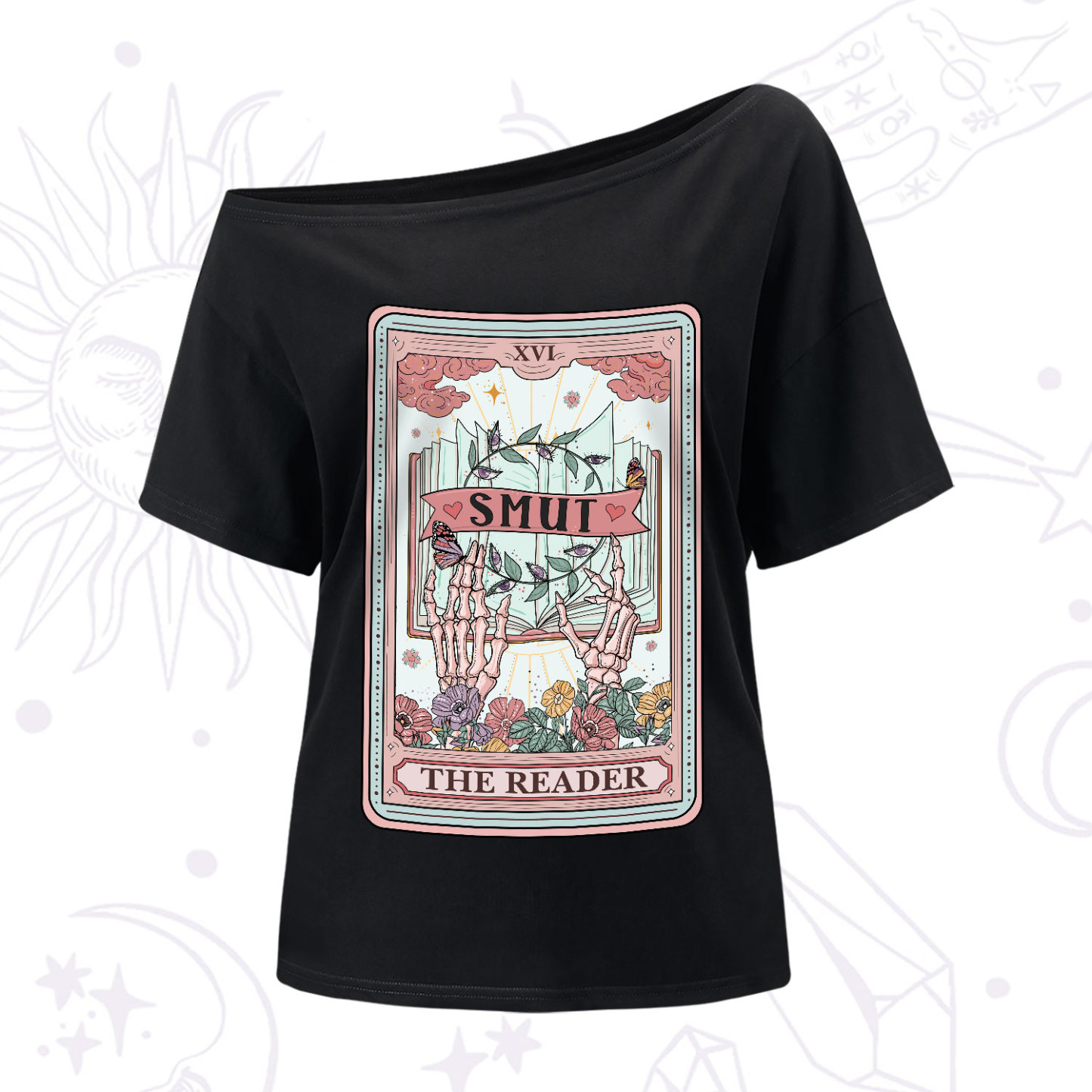 Purplehecate The Smut Reader Tarot One-Shoulder T-Shirt