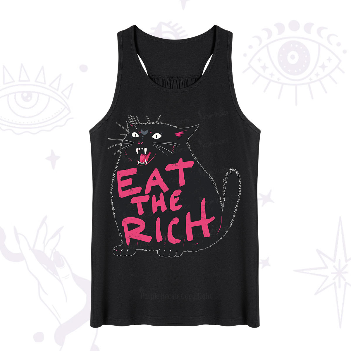 Purplehecate Eat The Rich Cat Tank