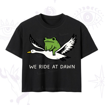 Purplehecate We Ride at Dawn Crop T-Shirt