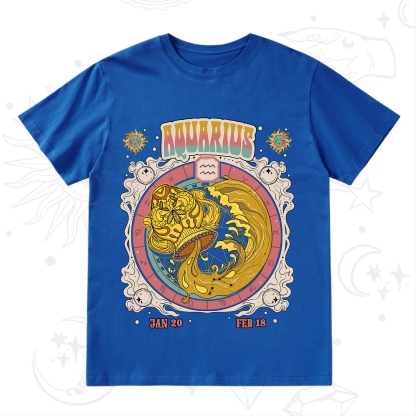 Purplehecate Aquarius Cosmic Zodiac T-Shirt