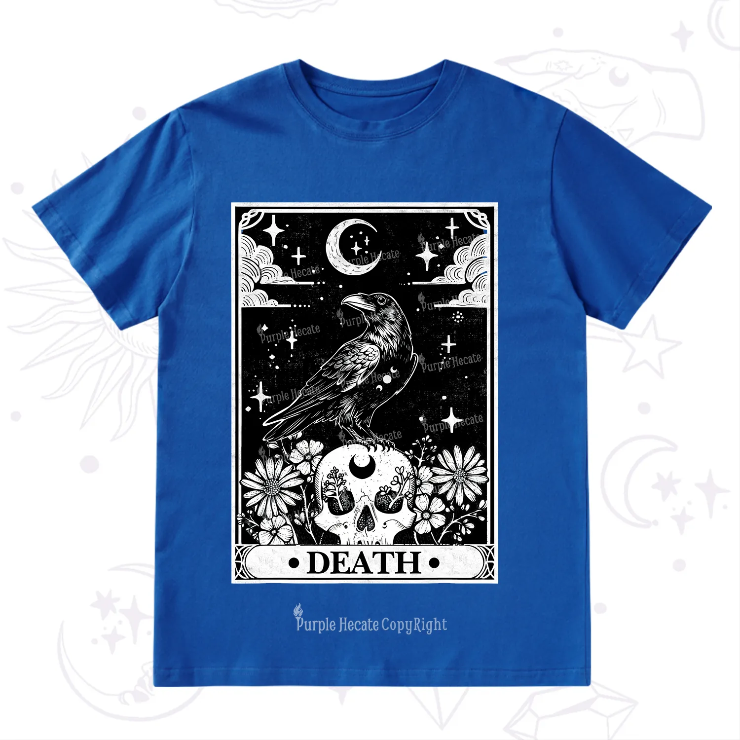 Purplehecate The Crow Death Tarot T-Shirt