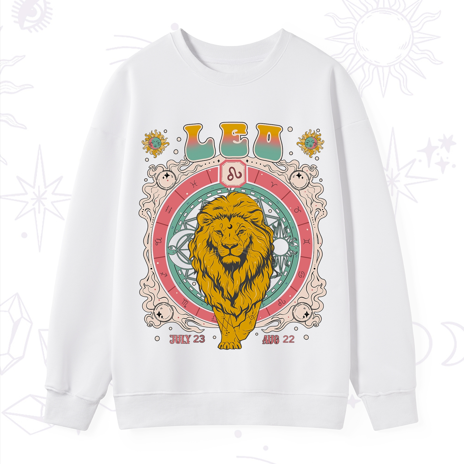 Purplehecate Leo Cosmic Zodiac Sweatshirt