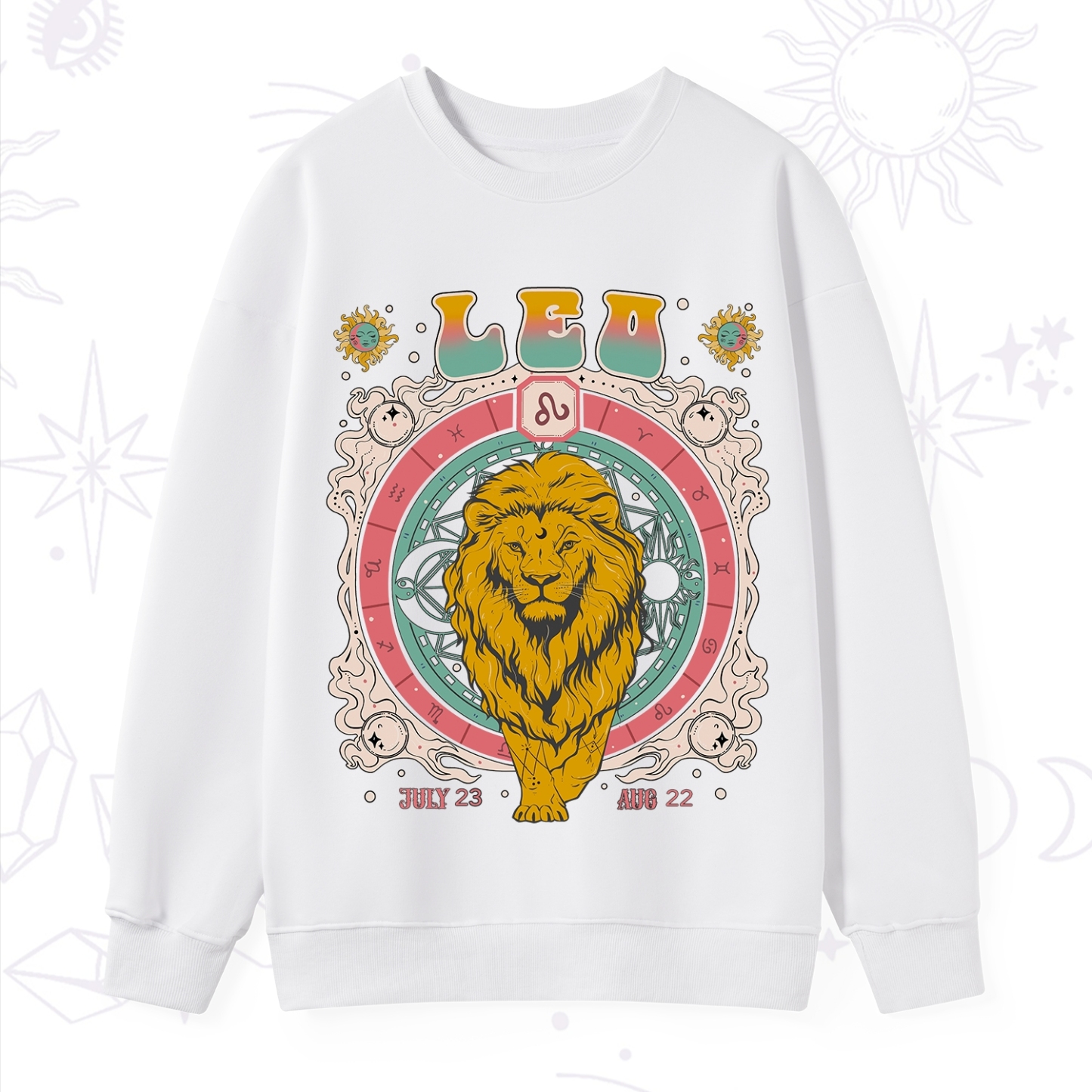 Purplehecate Leo Cosmic Zodiac Sweatshirt