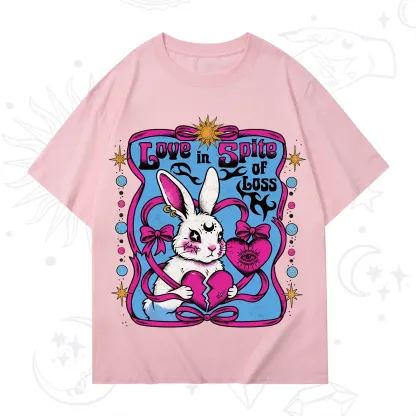 Purplehecate Love in Spite of Loss Bunny T-Shirt
