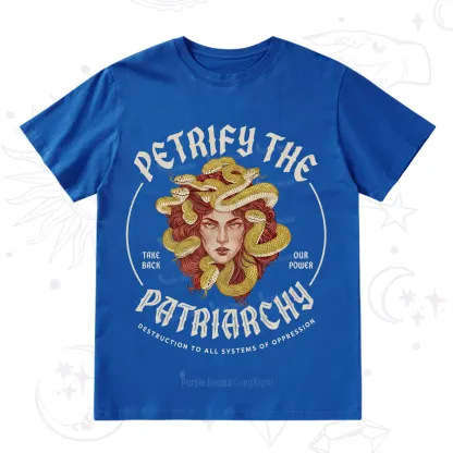 Purplehecate Petrify Patriarchy Medusa T-Shirt