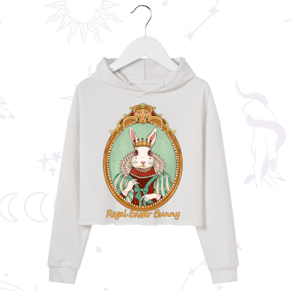 Purplehecate Regal Easter Bunny Crop Hoodie