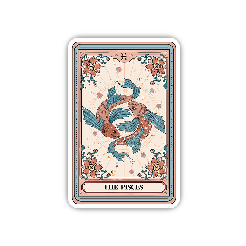 Purplehecate The Pisces Tarot Card Sticker