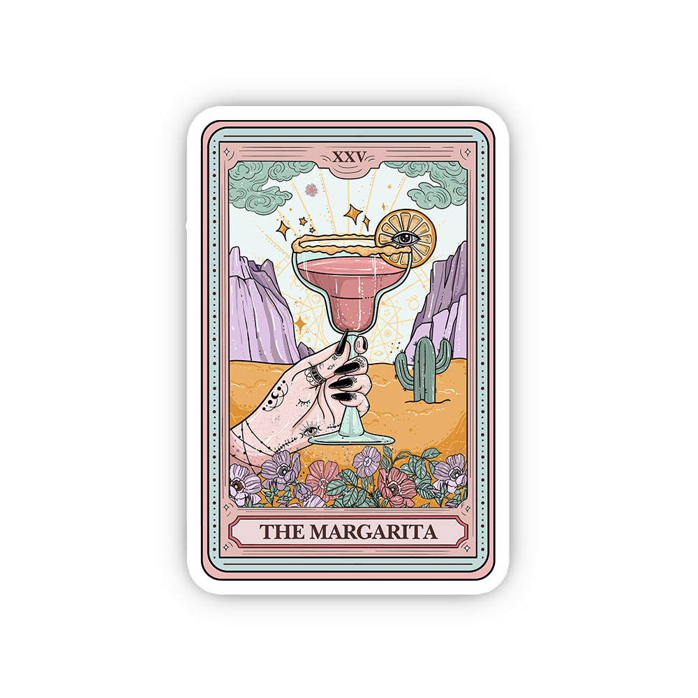 Purplehecate The Margarita Tarot Card Sticker