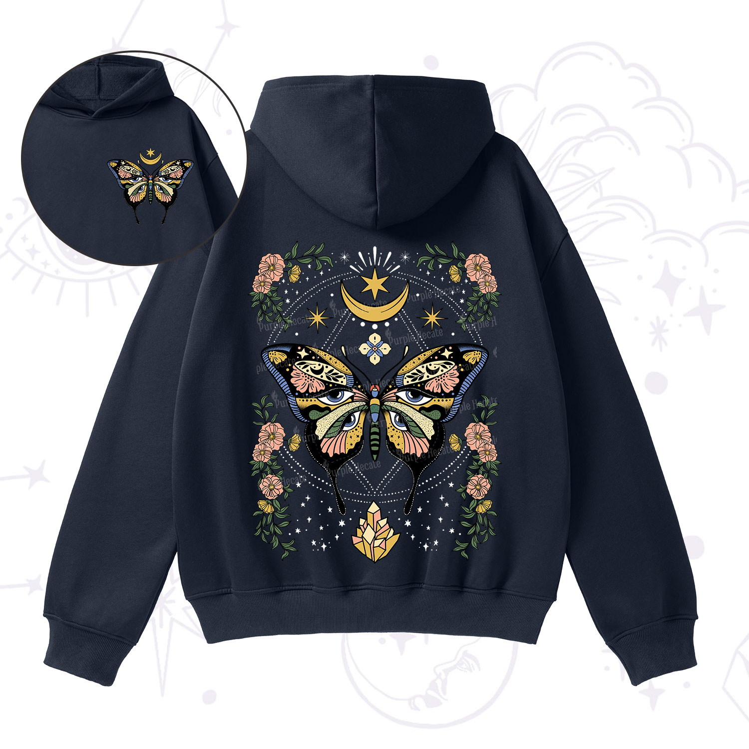 Purplehecate I Am Opening Fleece Hoodie Suit