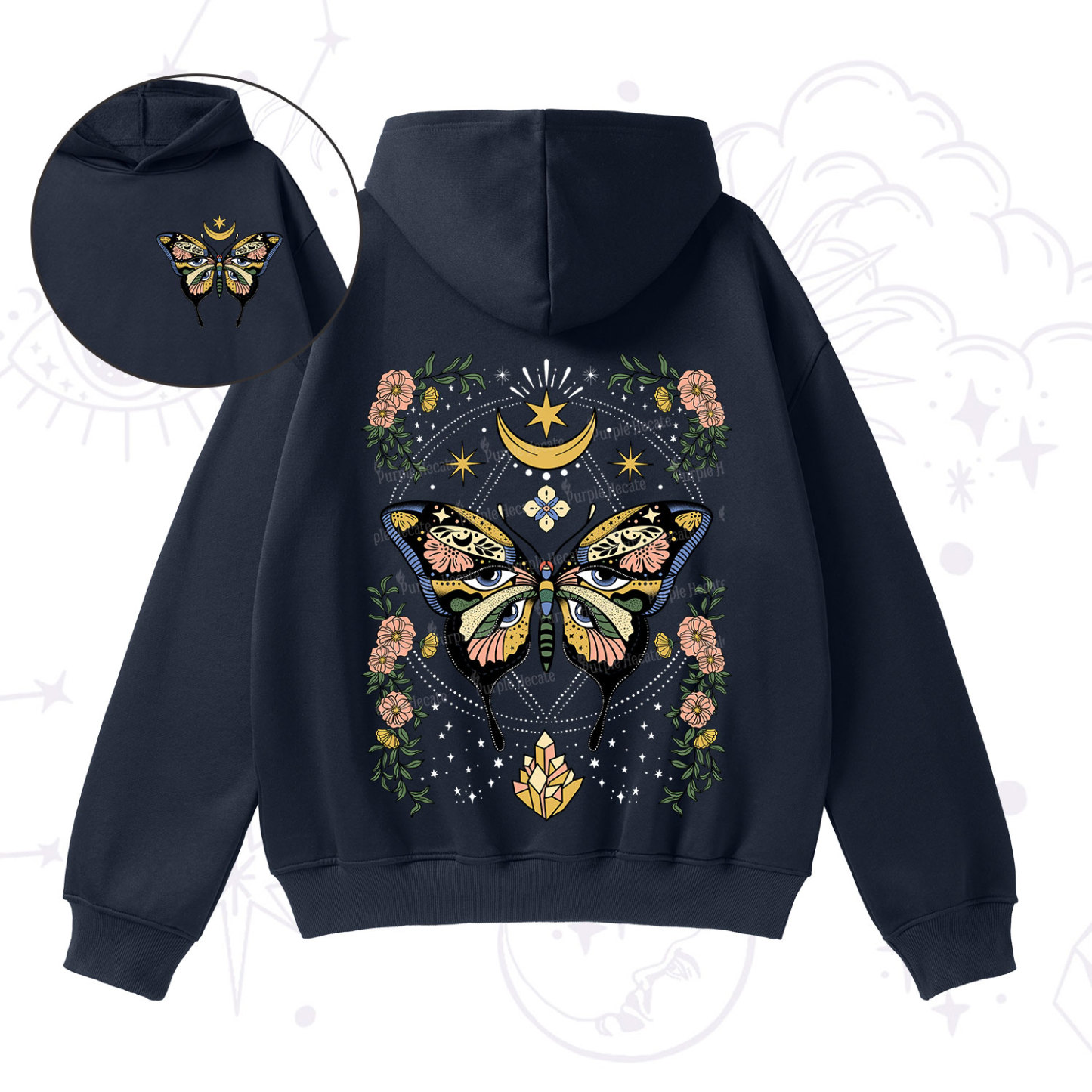 Purplehecate I Am Opening Fleece Hoodie Suit