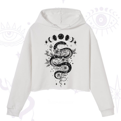 Purplehecate Serpent Spell Crop Hoodie