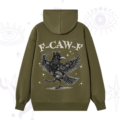 Purplehecate F-caw-f Funny Crow Hoodie