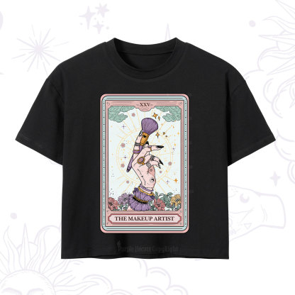Purplehecate The Makeup Artist Tarot Crop T-Shirt