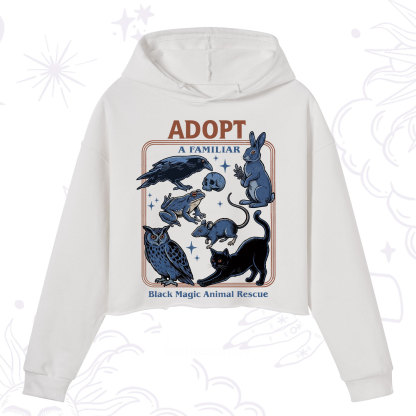 Purplehecate Adopt a Familiar Crop Hoodie