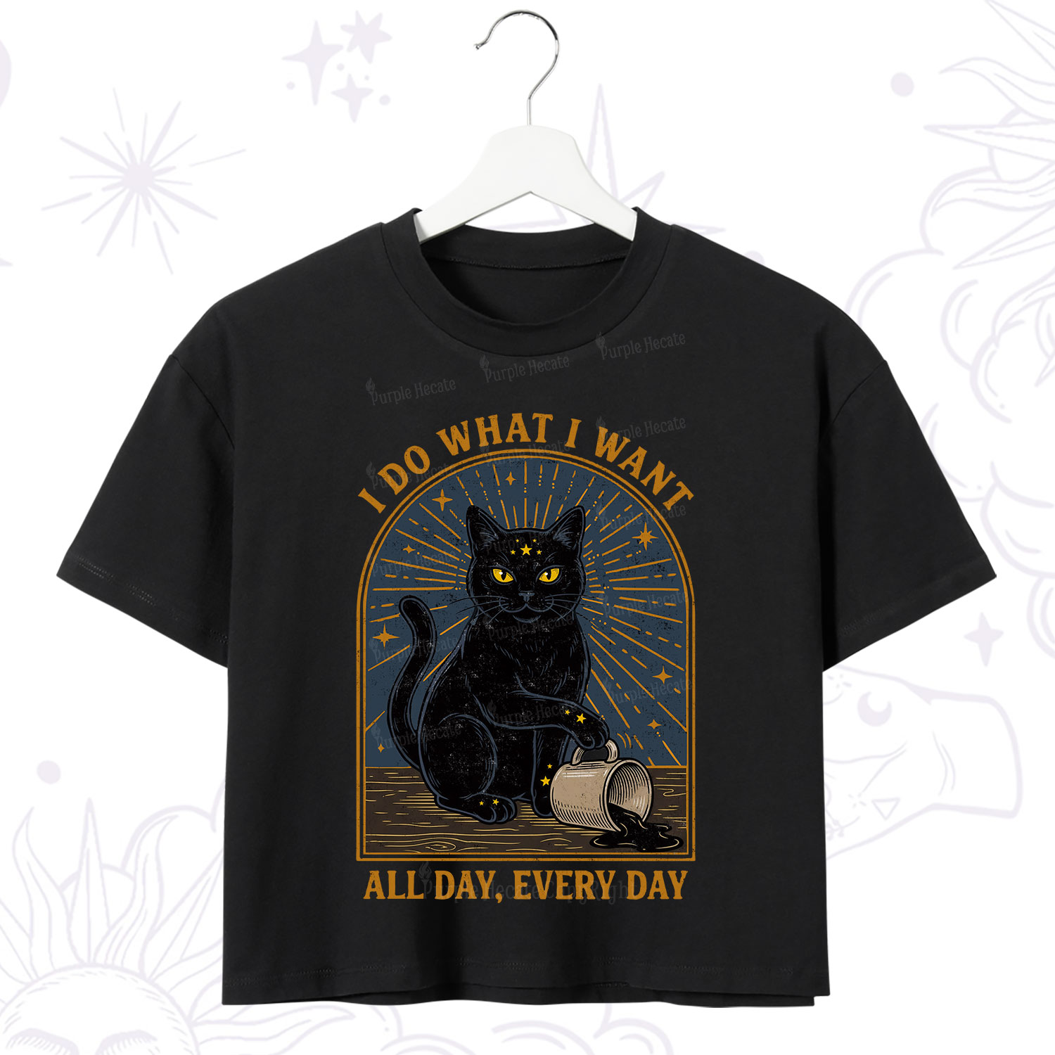 Purplehecate I Do What I What All Day Crop T-Shirt