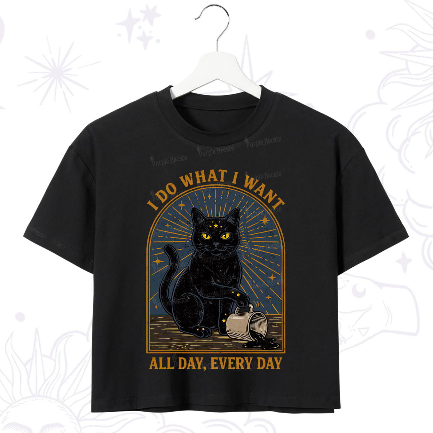 Purplehecate I Do What I What All Day Crop T-Shirt