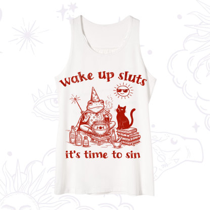 Purplehecate Wake Up Sluts It's Time to Sin Witch Frog Tank