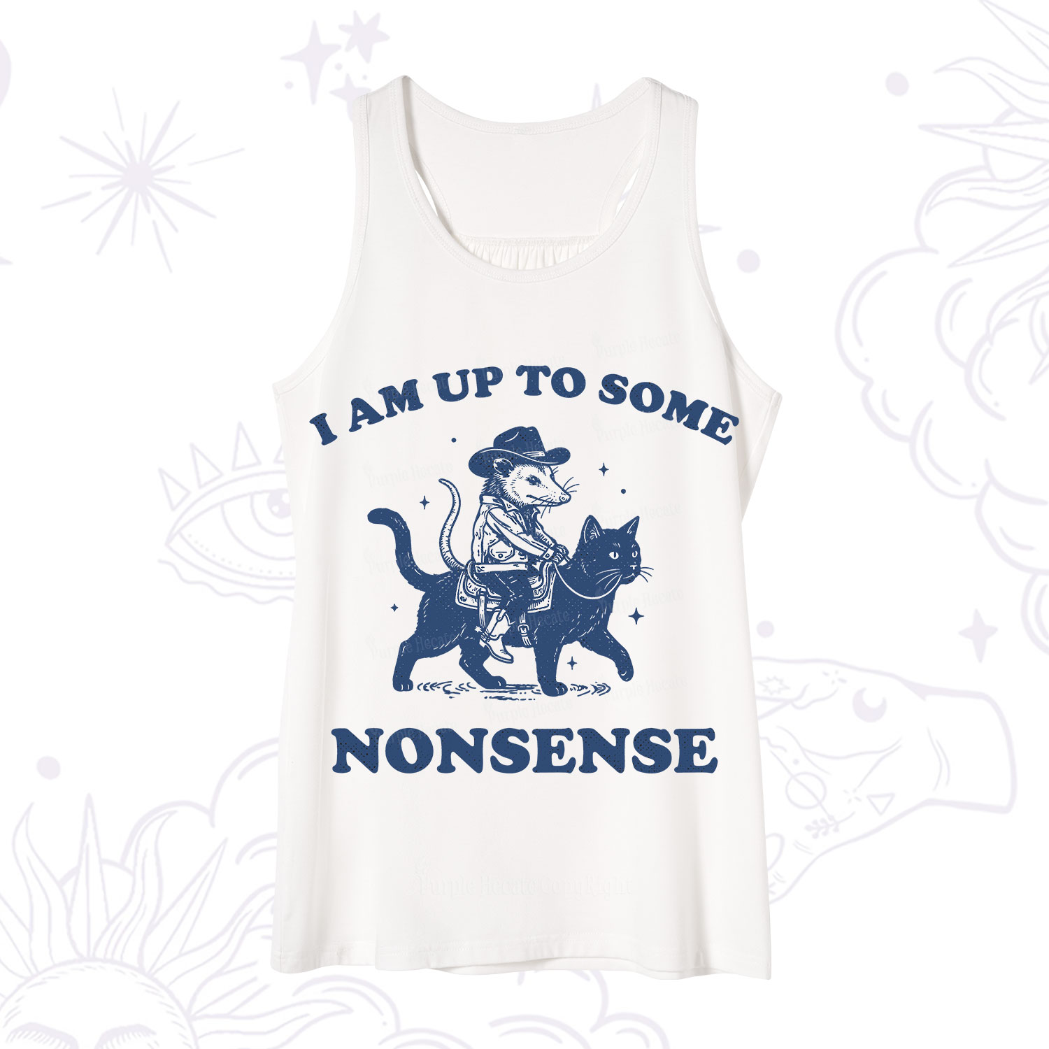 Purplehecate I Am Up To Some Nonsense Opossum Tank