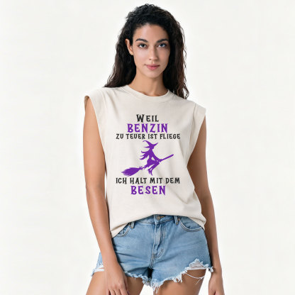 Purplehecate Gas Is Too Expensive I'll Take My Broom Vintage Washed Tank