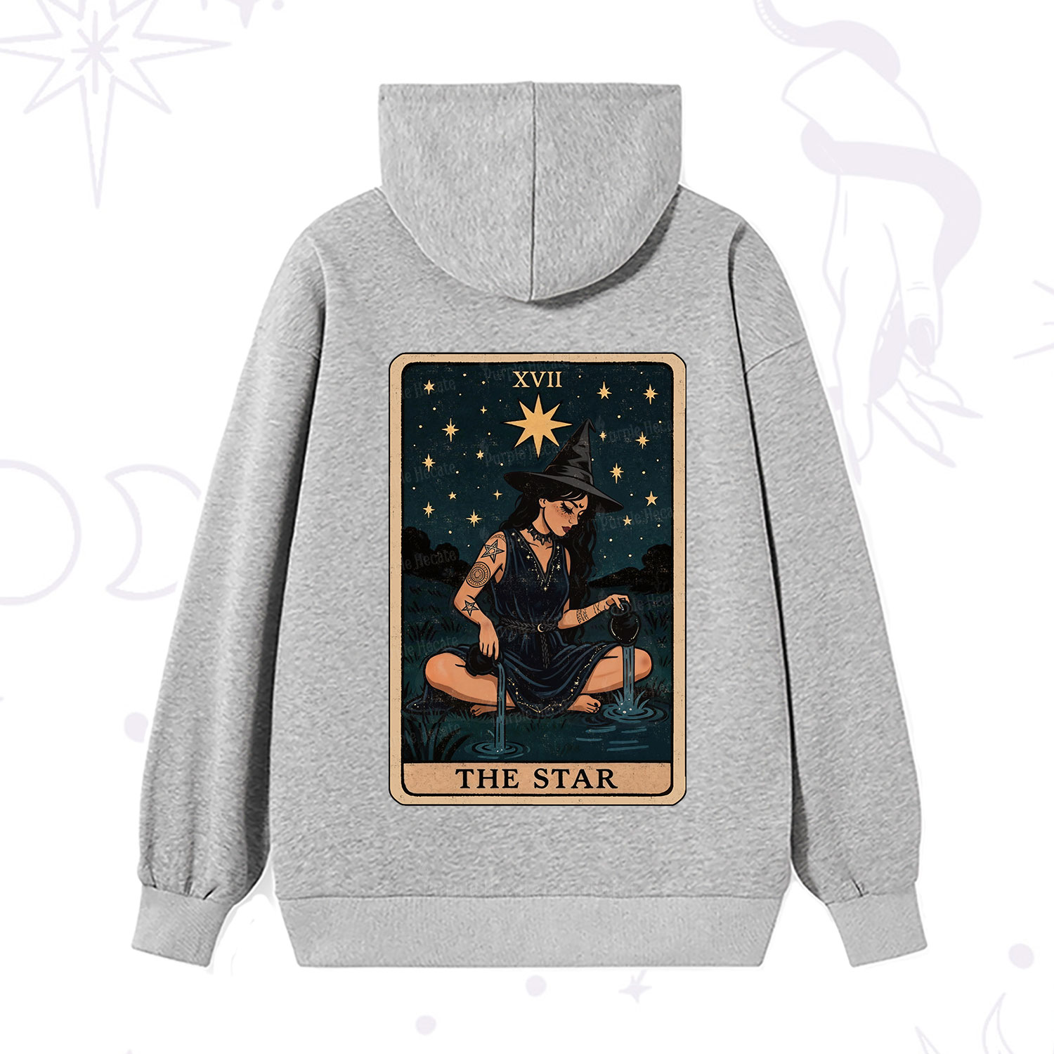 Purplehecate The Star Witch Tarot Hoodie