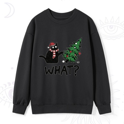 Purplehecate Christmas Black Cat Sweatshirt