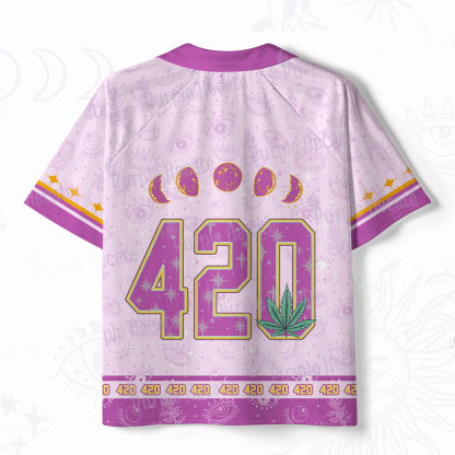 Purplehecate 420 Vibes Don’t Touch My Weed Polo Collar Unisex Jersey