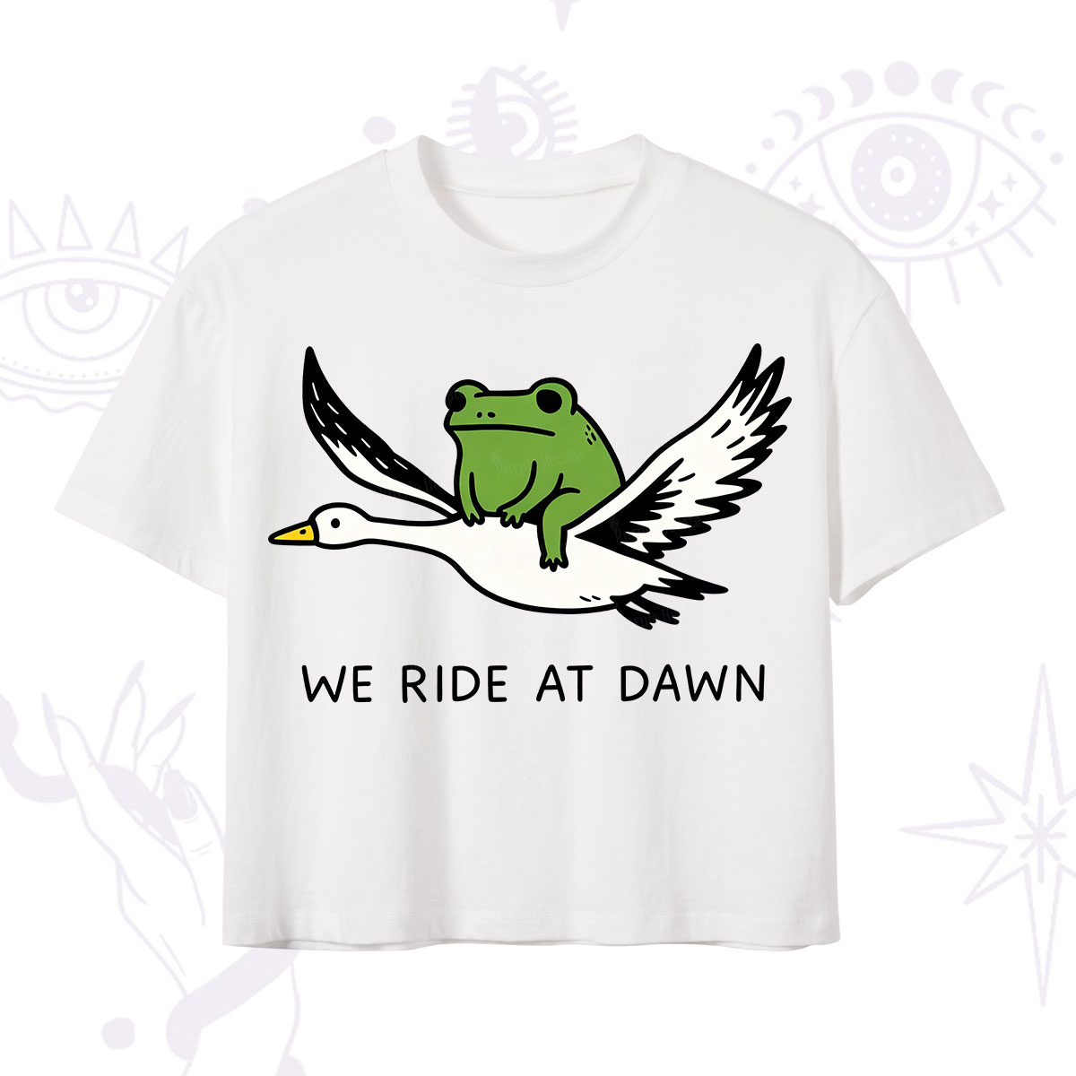 Purplehecate We Ride at Dawn Crop T-Shirt