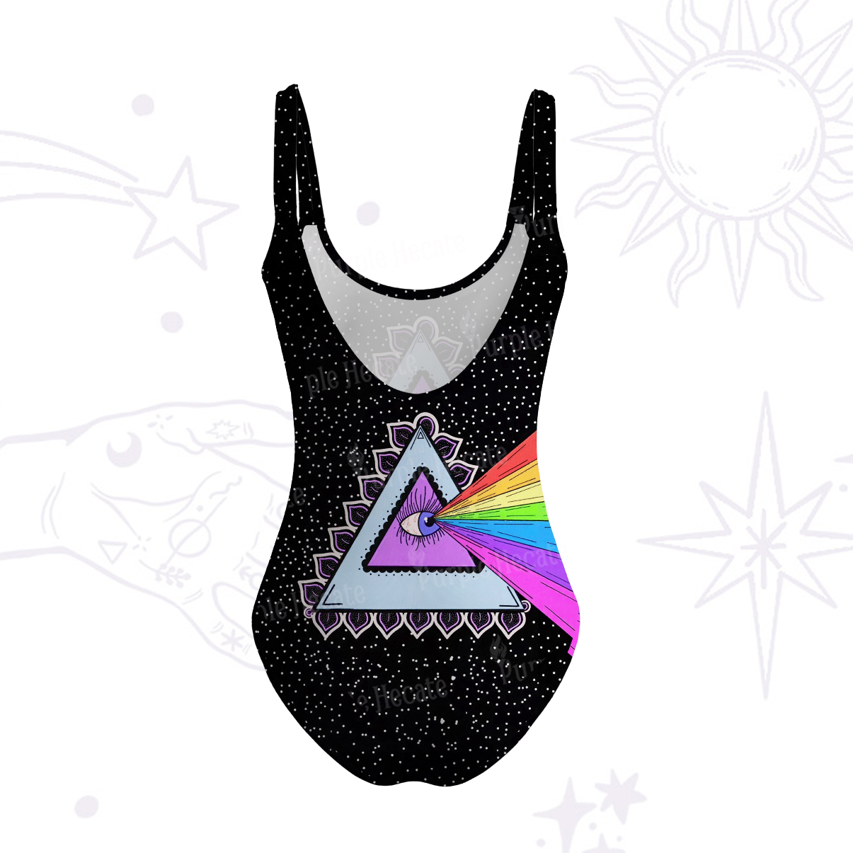 Purplehecate Prism of Rainbow Tank One Piece Swimsuit
