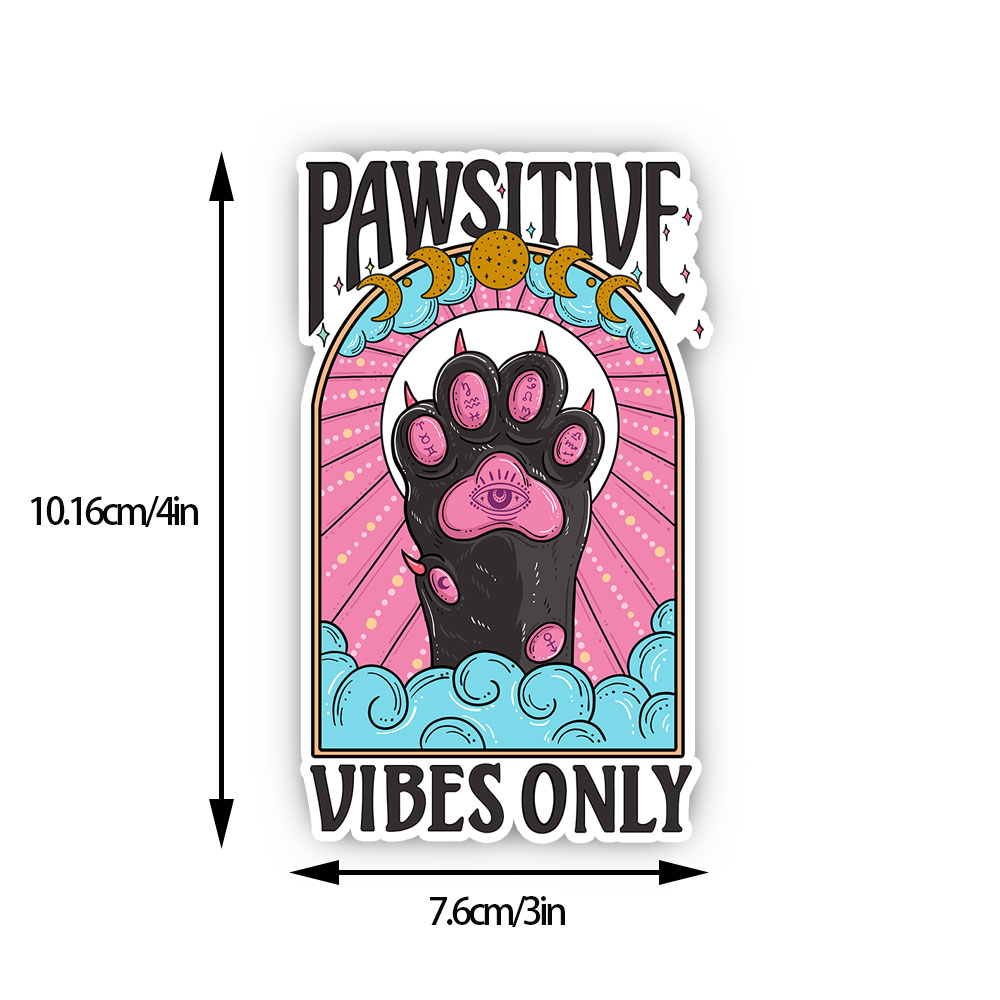 Purplehecate Pawsitive Vibes Only Sticker