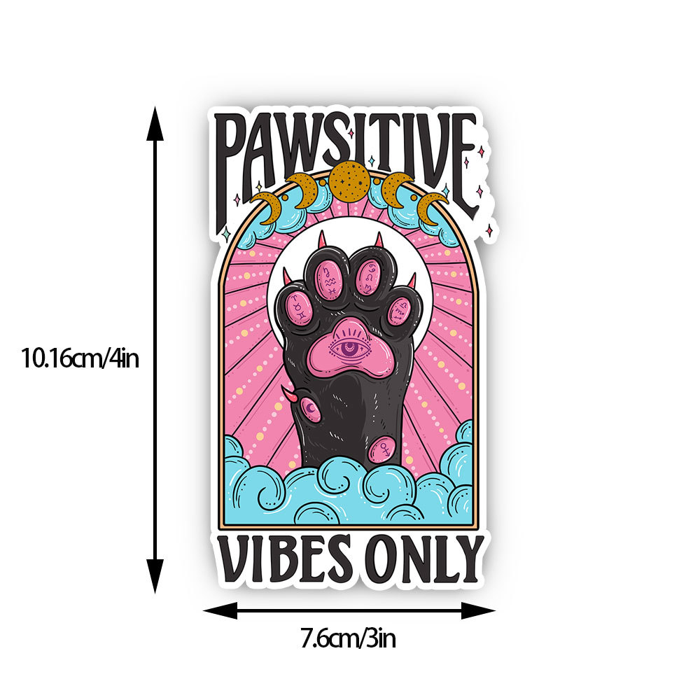 Purplehecate Pawsitive Vibes Only Sticker