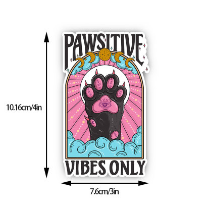 Purplehecate Pawsitive Vibes Only Sticker