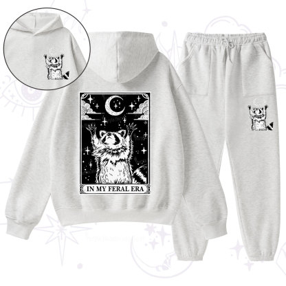 Purplehecate The In My Feral Era Oracle Card Fleece Hoodie Suit