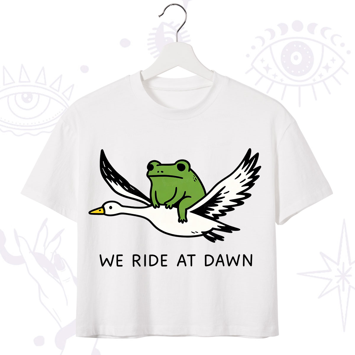 Purplehecate We Ride at Dawn Crop T-Shirt