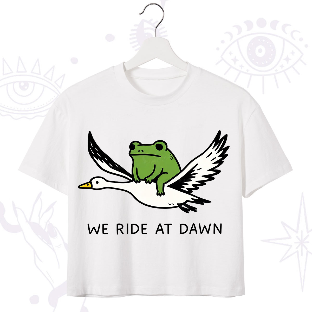 Purplehecate We Ride at Dawn Crop T-Shirt