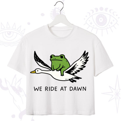 Purplehecate We Ride at Dawn Crop T-Shirt