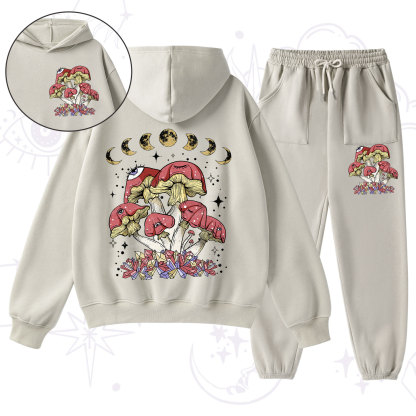 Purplehecate Magic Mushroom Fleece Hoodie Suit