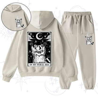 Purplehecate The In My Feral Era Oracle Card Fleece Hoodie Suit